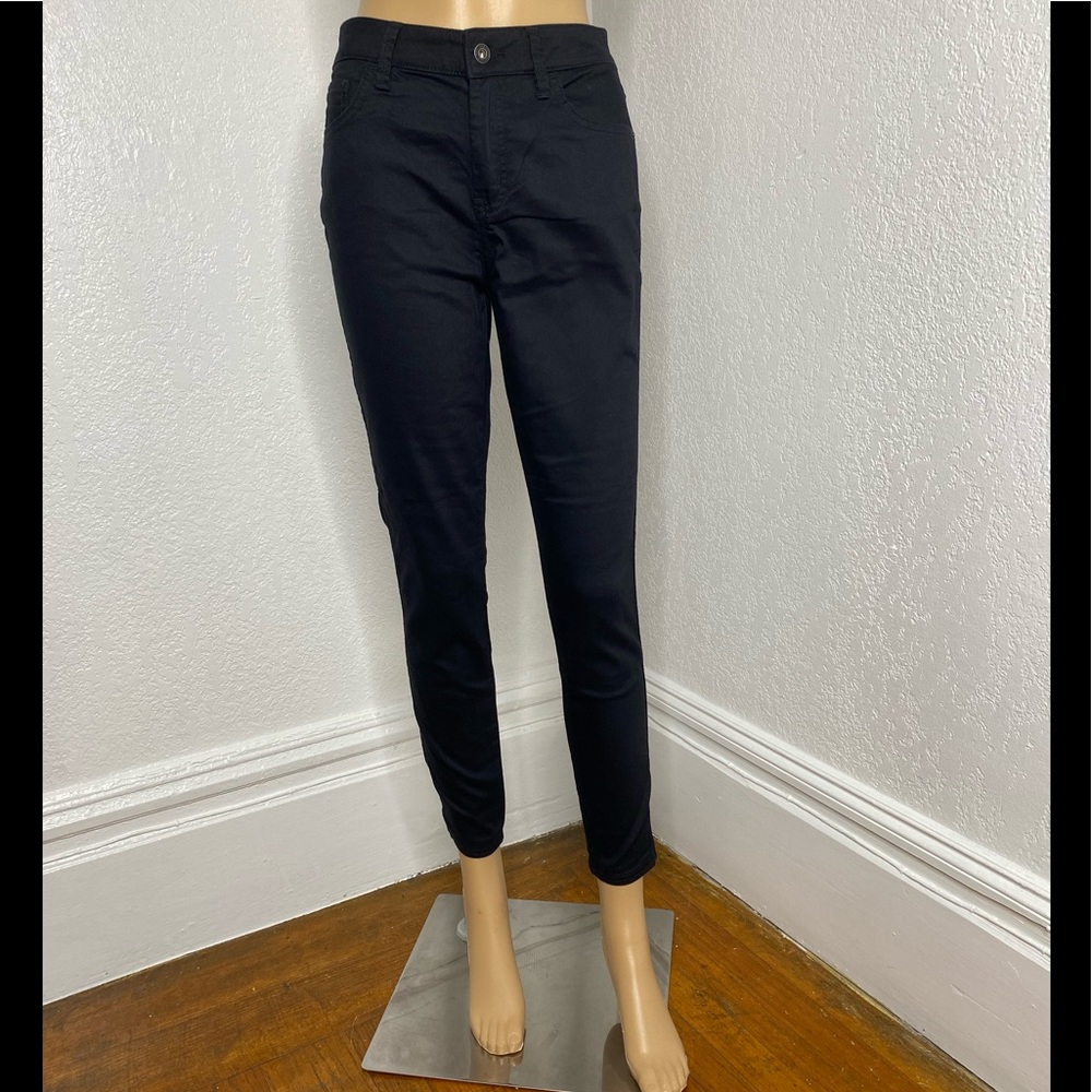 🆕 Prana Womens Oday Solid 28” Short Inseam Skinny Black Denim Jeans Size 6